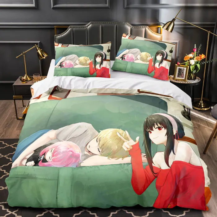 Spy×Family Bedding Set Quilt Duvet Cover Bed Sheet Sets For Kids Gifts