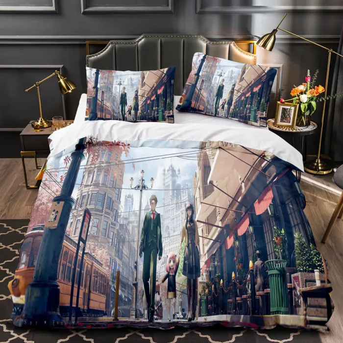 Spy×Family  Bedding Set Quilt Duvet Cover Cosplay Bed Sheet Sets