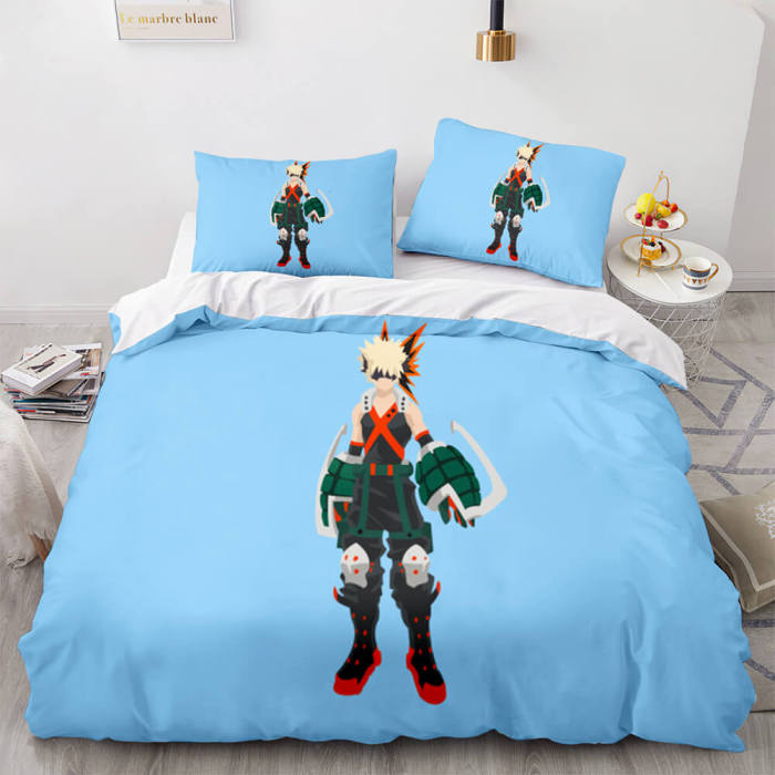 My Hero Academia Bedding Set Cosplay Duvet Cover Bed Sheet Sets
