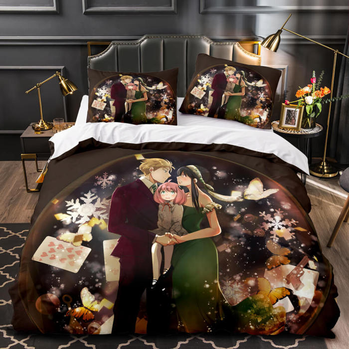 Spy×Family Bedding Set Quilt Duvet Cover Bed Sheet Sets For Kids Gifts