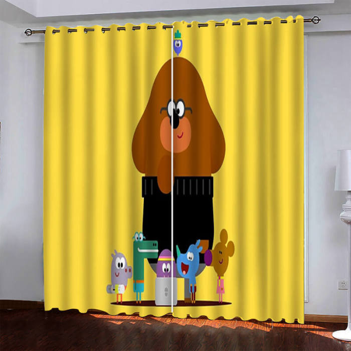 Hey Duggee Curtains Pattern Blackout Window Drapes