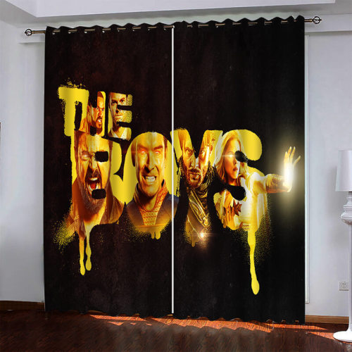 The Boys Curtains Pattern Blackout Window Drapes