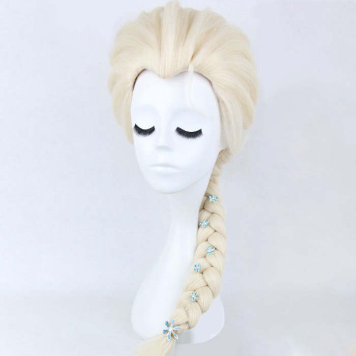  Frozen Elsa Light Golden Cosplay Wig - Wig And Head Wear