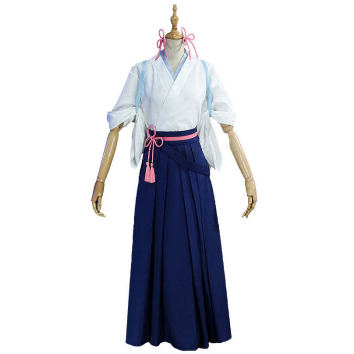 Genshin Impact Kamisato Ayaka Tsubaki In Thawing Snow Kimono Cosplay Costume