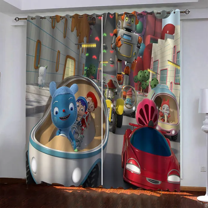 Messy Goes To Okido Curtains Pattern Blackout Window Drapes