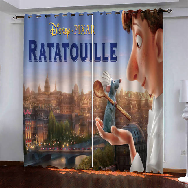 Ratatouille Curtains Pattern Blackout Window Drapes