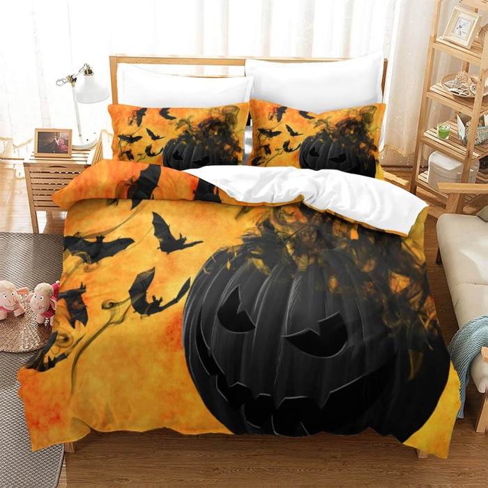 Hallowmas Pattern Bedding Set Quilt Cover Without Filler