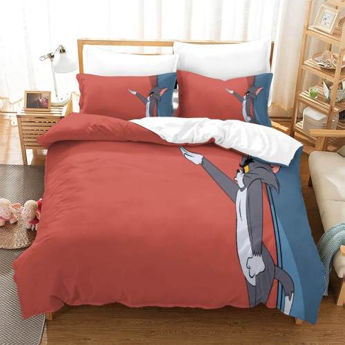 Tom And Jerry Bedding Set Quilt Cover Without Filler