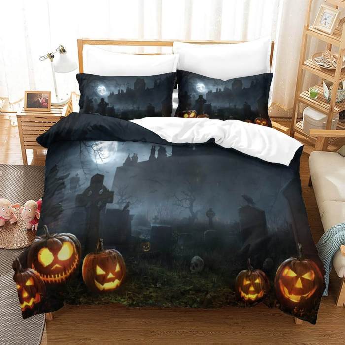 Hallowmas Pattern Bedding Set Quilt Cover Without Filler