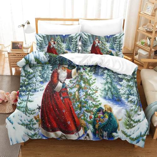 Christmas Tree Bedding Set Quilt Cover Without Filler