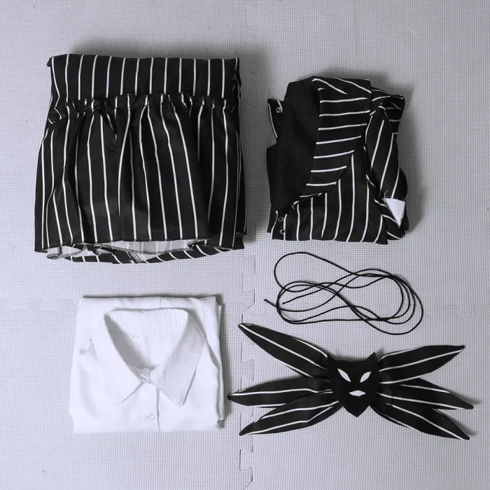 The Nightmare Before Christmas Female Jack Skellington Dress Halloween Cosplay Costume