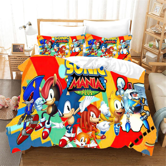 Sonic 2 Bedding Set Cosplay Quilt Cover Without Filler