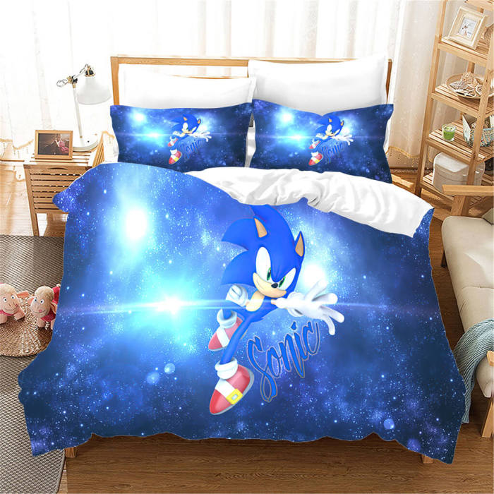 Sonic Pattern Bedding Set Quilt Cover Without Filler