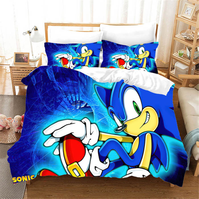 Sonic Pattern Bedding Set Quilt Cover Without Filler