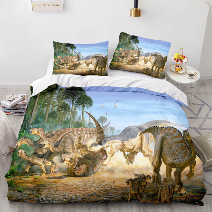 Dinosaur Bedding Set Pattern Quilt Cover Without Filler