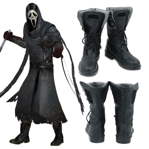 Dead By Daylight Danny  Jed Olsen  Johnson The Gost Face Ghostface Halloween Black Cosplay Shoes
