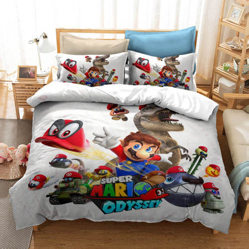 Super Mario Bedding Sets Pattern Quilt Cover Without Filler