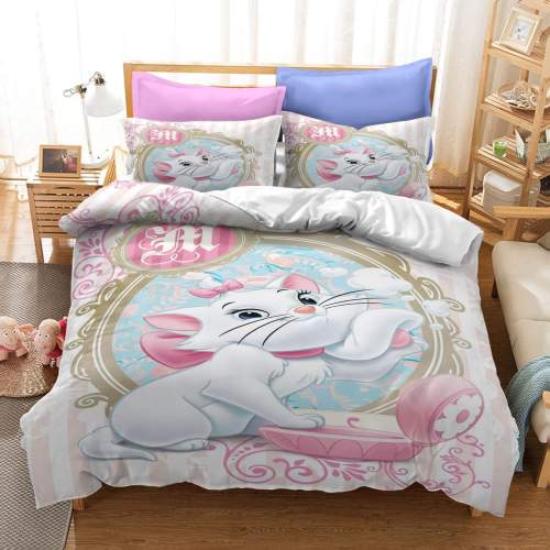 Marie Cat Bedding Sets Pattern Quilt Cover Without Filler
