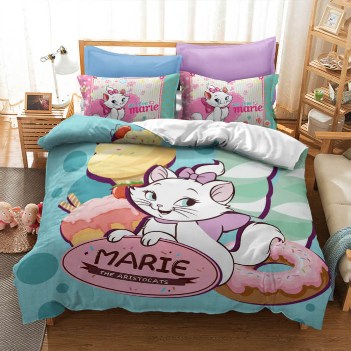  Marie Cat Bedding Sets Pattern Quilt Cover Without Filler