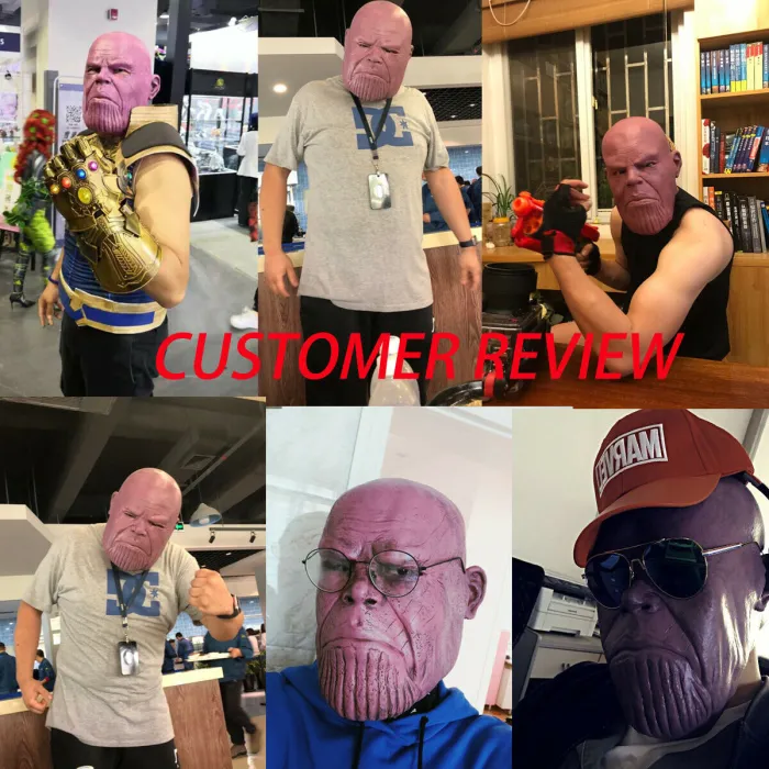 Avengers Endgame Mask Thanos Mask Cosplay Superhero Thanos Mask Latex