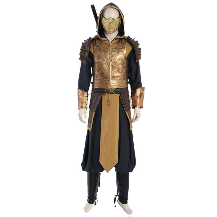 Mortal Kombat  Movie Scorpion Cosplay Costume