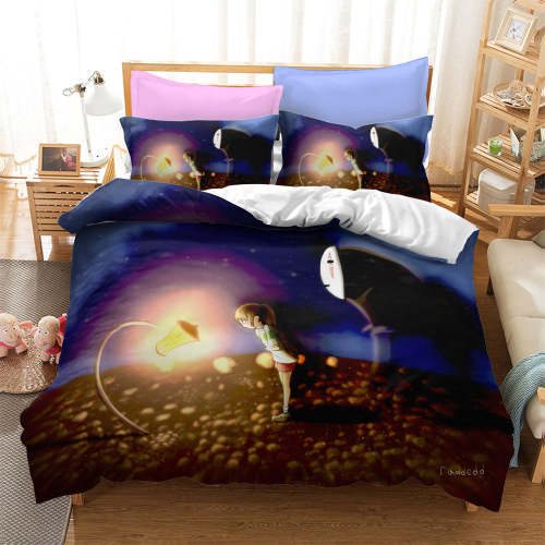 Spirited Away Bedding Sets Pattern Quilt Cover Without Filler