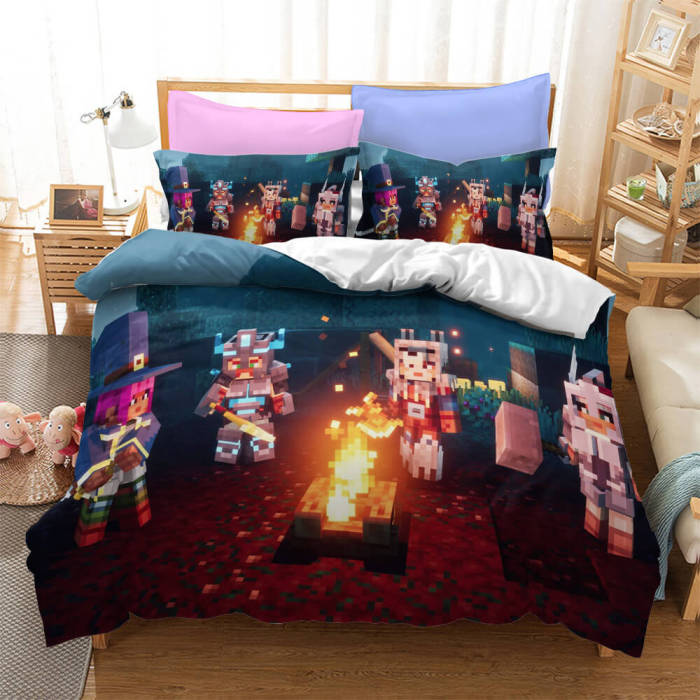 Minecraft Bedding Sets Pattern Quilt Cover Without Filler