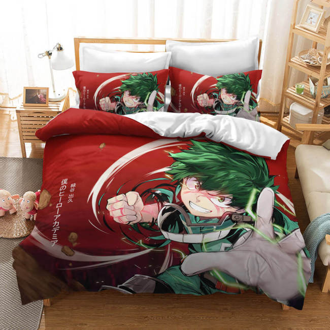 My Hero Academia Midoriya Izuku Bedding Sets Pattern Quilt Cover Without Filler