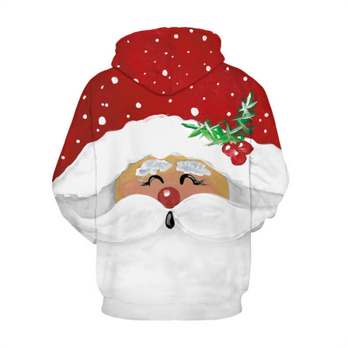 Merry Christmas Santa Sew Flag Ice Snowman Unisex Adult Cosplay 3D Print Jacket Sweatshirt