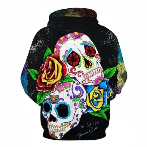 Skull Hoodie For Halloween Unisex Adult Cosplay 3D Print Sweatshirt Pullover