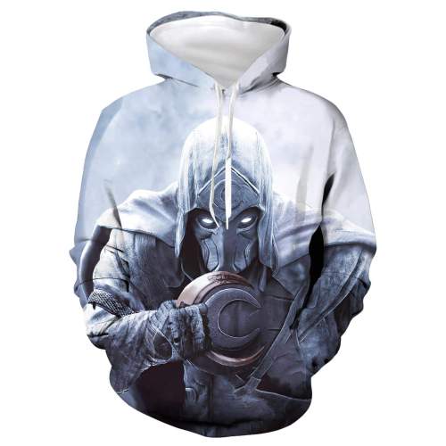 Moon Knight Hoodie Khonsu Movie Unisex Adult Cosplay 3D Print Sweatshirt Pullover