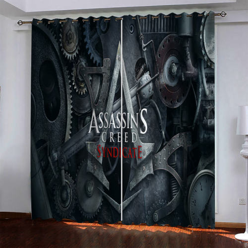 Game Assassin'S Creed Pattern Curtains Blackout Window Drapes