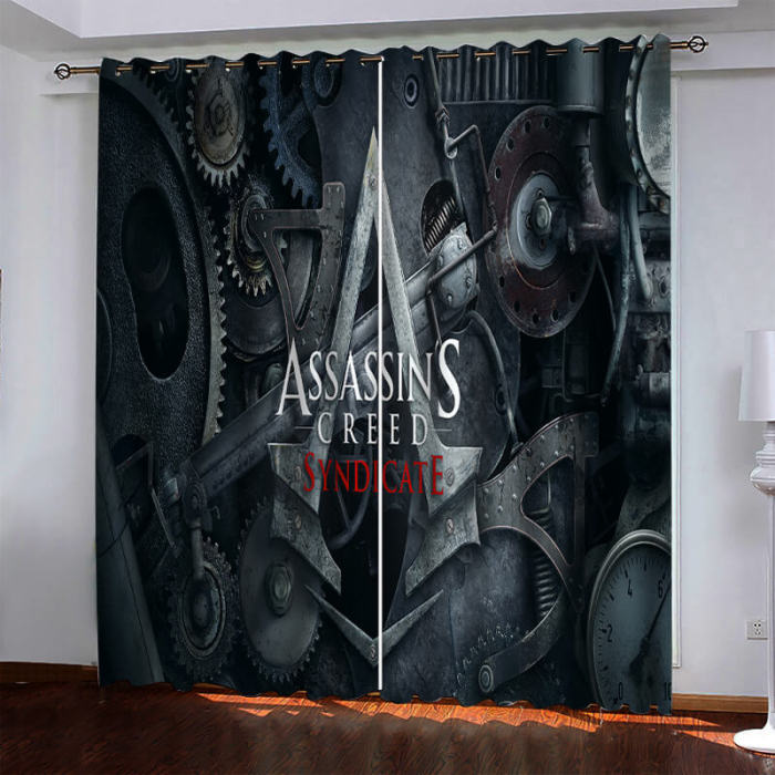 Game Assassin'S Creed Pattern Curtains Blackout Window Drapes