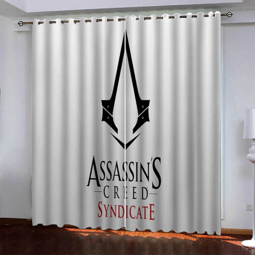 Game Assassin'S Creed Pattern Curtains Blackout Window Drapes
