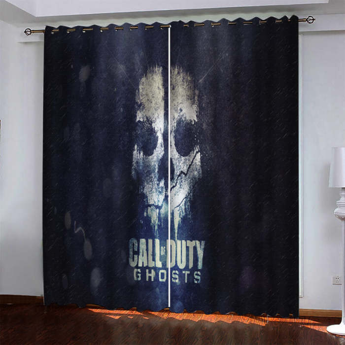 Call Of Duty Pattern Curtains Blackout Window Drapes