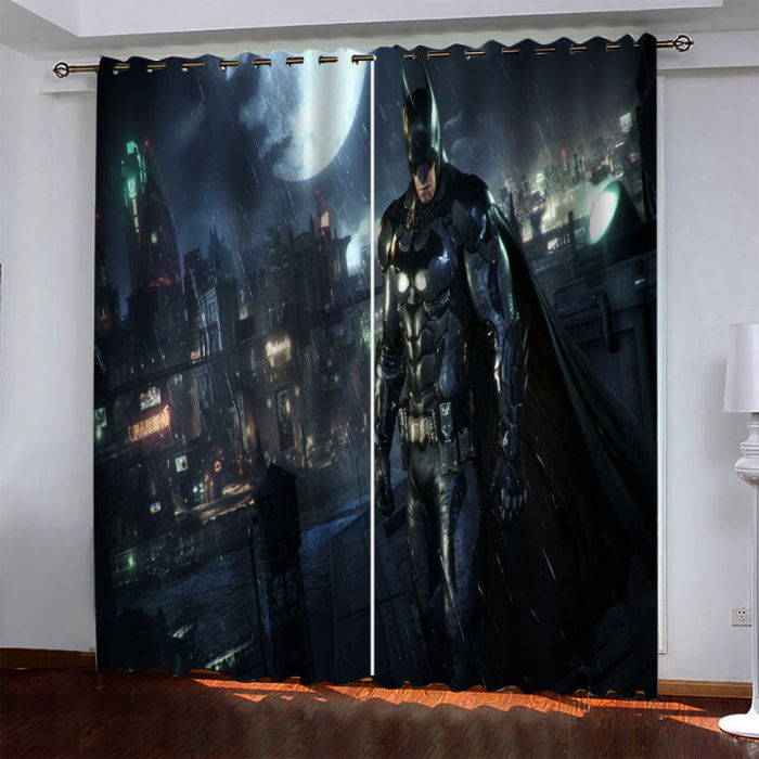Superhero Batman Curtains Blackout Window Drapes