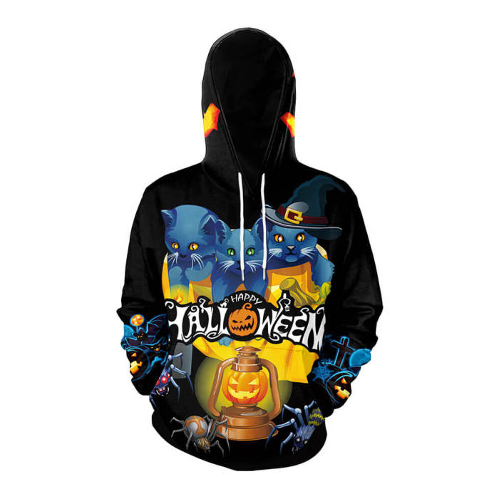 Hoodies For Halloween Unisex Adult Cosplay 3D Print Pullover Sweater