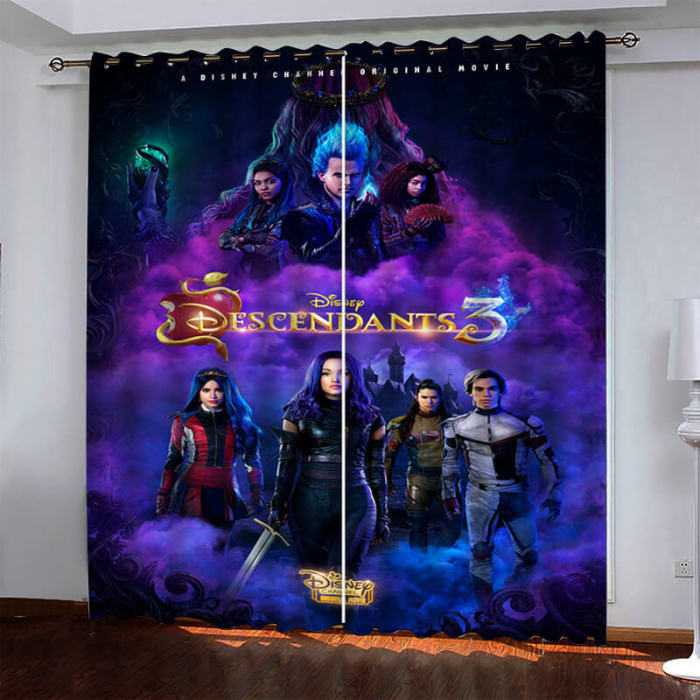 Descendants Panther Curtains Blackout Window Drapes