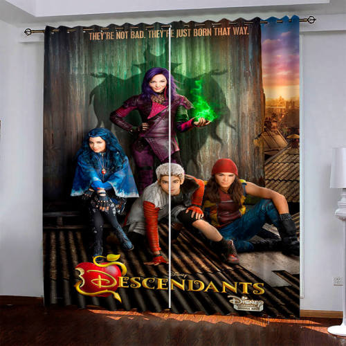 Descendants Panther Curtains Blackout Window Drapes