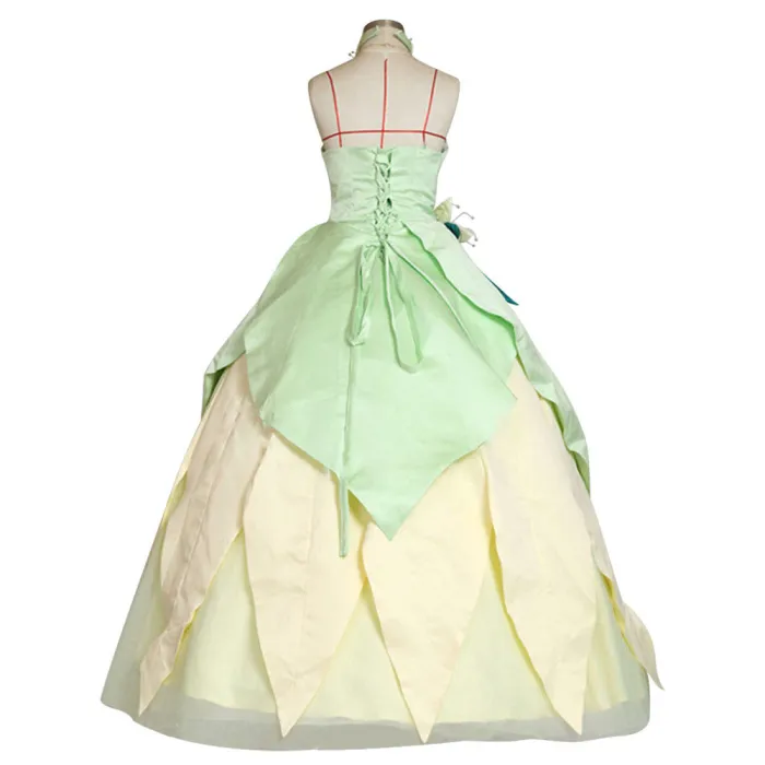  Princess And The Frog Princess Tiana Halloween Cosplay Costume