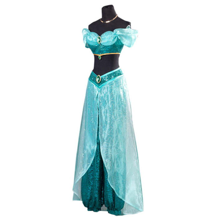  Aladdin Princess Jasmine Dress Cosplay Costume -  Edition