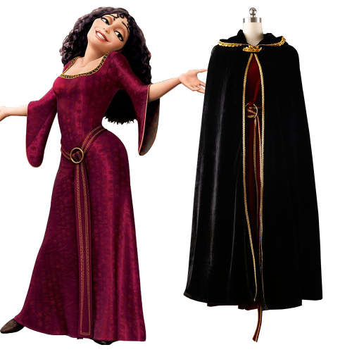  Tangled Tangled Mother Gothel Cosplay Costume