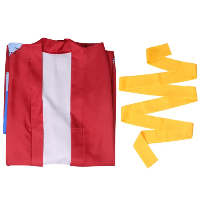 One Piece Wano Country Arc Monkey D Luffy Kimono Cosplay Costume
