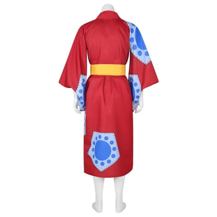 One Piece Wano Country Arc Monkey D Luffy Kimono Cosplay Costume