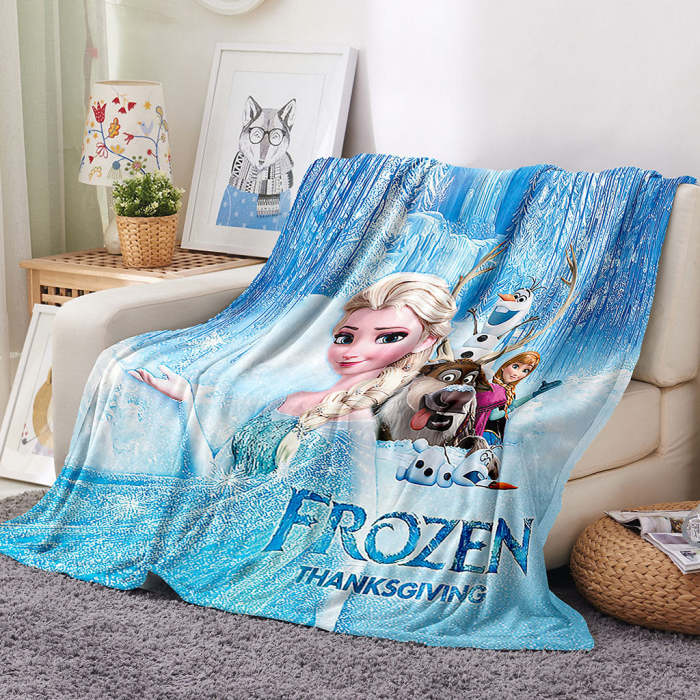 Frozen Blanket Flannel Throw Room Decoration