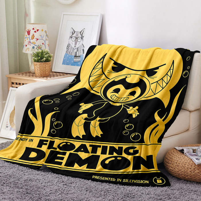 Bendy And The Ink Machine Blanket Flannel Throw Room Decoration