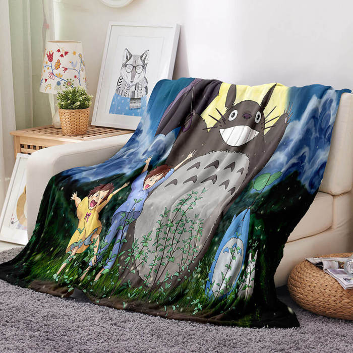 My Neighbour Totoro Blanket Flannel Throw Room Decoration