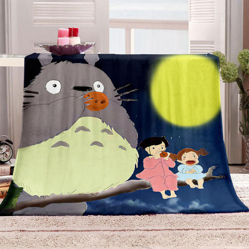 Totoro Blanket Flannel Throw Room Decoration