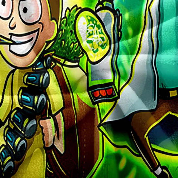 Rick And Morty Pattern Blanket Flannel Throw Room Decoration