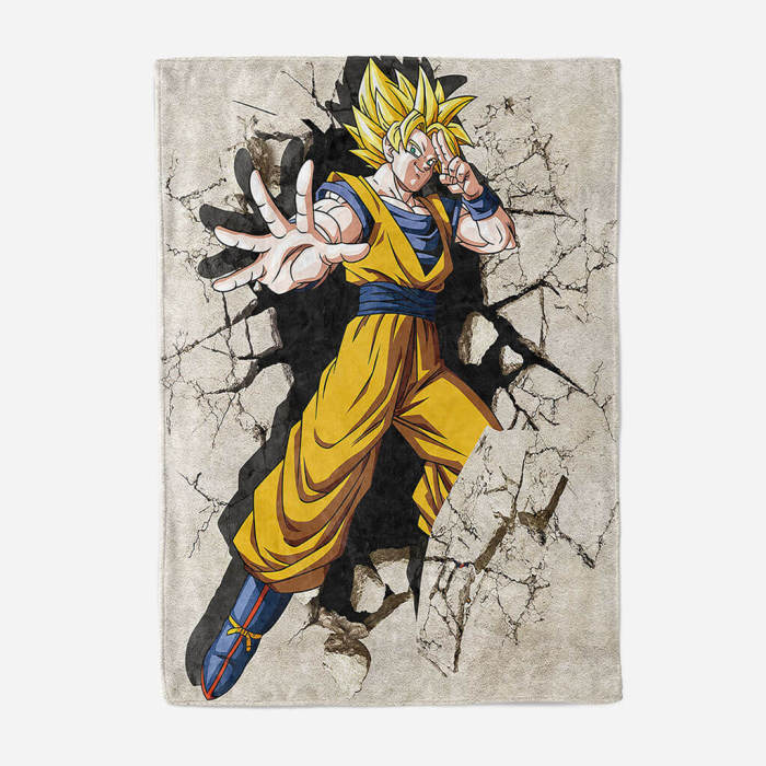 Anime Dragon Ball Super Blanket Flannel Throw Room Decoration